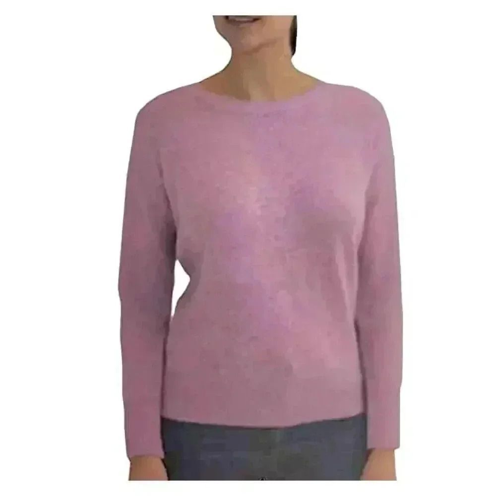 Ellen Tracy Women's Mulberry Heather Poly/Nylon/Spandex Crewneck Sweater NEW